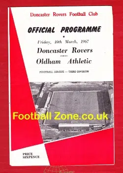 Doncaster Rovers v Oldham Athletic 1967