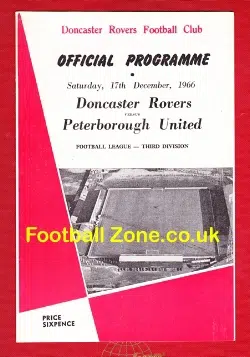 Doncaster Rovers v Peterborough United 1966