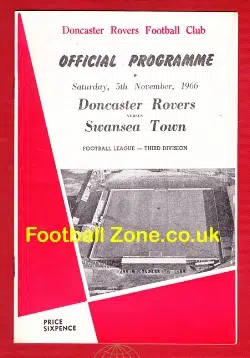 Doncaster Rovers v Swansea Town 1966