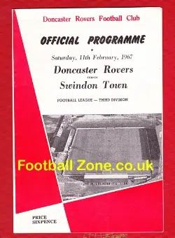 Doncaster Rovers v Swindon Town 1967
