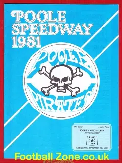 Poole Speedway v Kings Lynn 1981