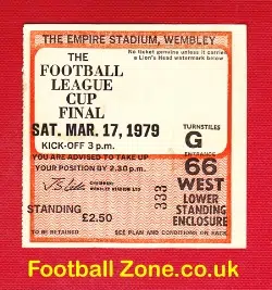 Nottingham Forest v Southampton 1979 - League Cup Final Ticket