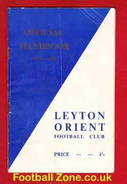 Leyton Orient Football Handbook 1951 – 1952