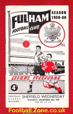 Fulham v Sheffield Wednesday 1959