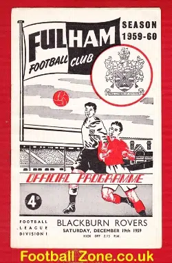 Fulham v Blackburn Rovers 1959
