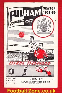 Fulham v Burnley 1959