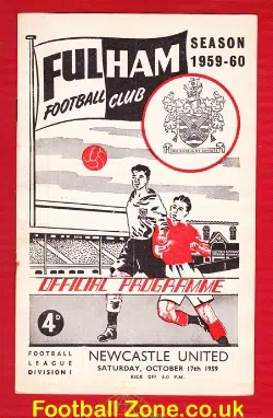 Fulham v Newcastle United 1959