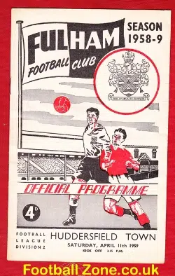 Fulham v Huddersfield Town 1959