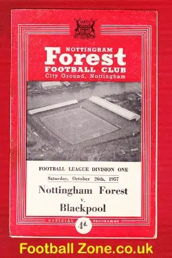 Nottingham Forest v Blackpool 1957 – to clear
