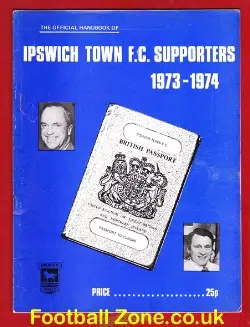 Ipswich Town Supporters Hand Book 1973 – 1974