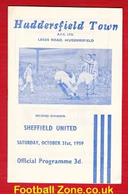 Huddersfield Town v Sheffield United 1959