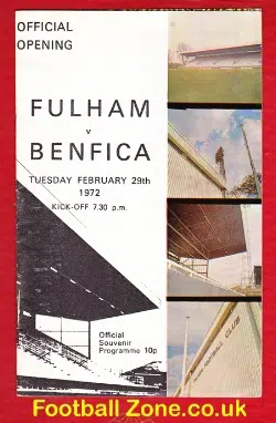 Fulham v Benfica 1972 – Opening of New Stand Eusebio