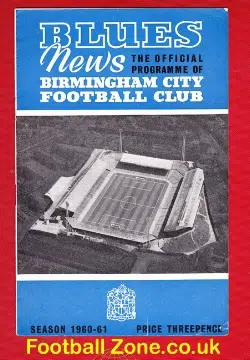Birmingham City v Kjobenhavns Boldklub 1960 – Copenhagen Denmark