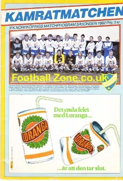 IFK Norrkoping v Southampton 1982 - UEFA Cup Kamratmatchen