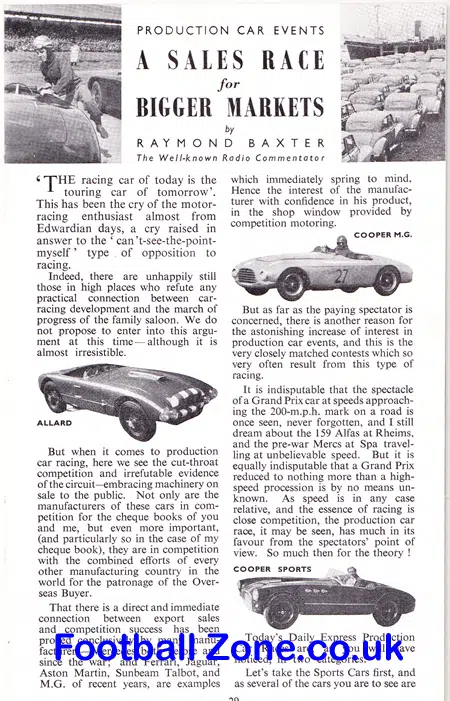 British Motor Car Racing Silverstone Trophy Meeting 1953
