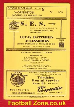 Southport v Workington 1961