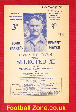 John Spark Benefit Game Testimonial Oswestry Town 1956