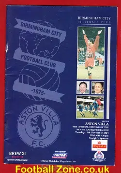 Birmingham City v Aston Villa 1994 - Opening St Andrew Stadium