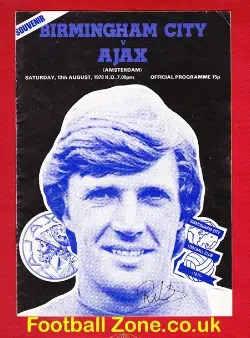 Birmingham City v Ajax 1978 - Friendly Match