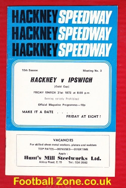 Hackney Speedway v Ipswich 1972