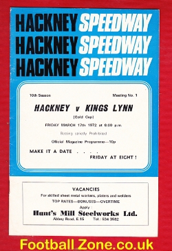 Hackney Speedway v Kings Lynn 1972