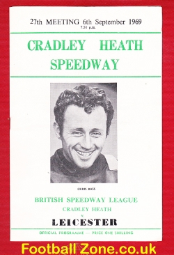 Cradley Heath Speedway v Leicester 1969 – Chriss Bass