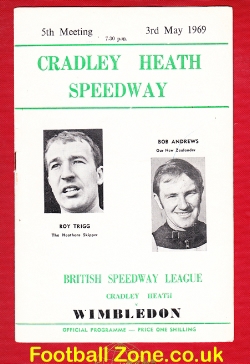 Cradley Heath Speedway v Wimbledon 1969 – Roy Trigg