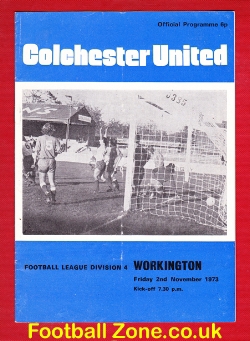 Colchester United v Workington 1973