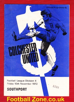Colchester United v Southport 1972