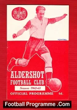 Aldershot v Tranmere Rovers 1962 – Multi Autographs Signed
