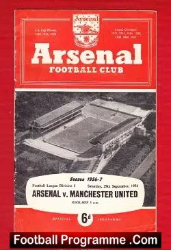 Arsenal v Manchester United 1956