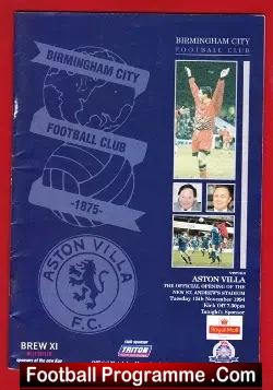 Birmingham City v Aston Villa 1994 – Opening St Andrew Stadium