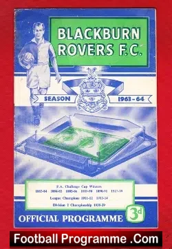 Blackburn Rovers v Birmingham City 1963 - football programme