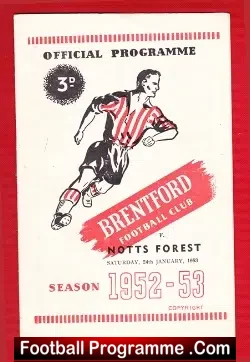 Brentford v Nottingham Forest 1953