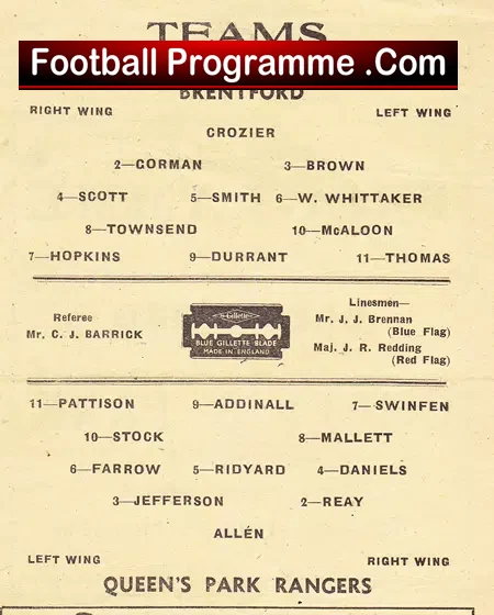 Brentford v QPR 1946 – FA Cup
