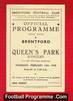 Brentford v QPR 1946 – FA Cup