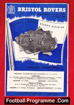 Bristol Rovers v Nottingham Forest 1954