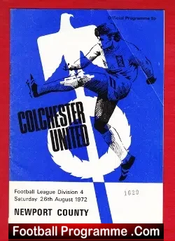 Colchester United v Newport County 1972