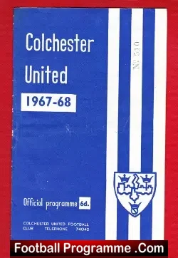 Colchester United v Northampton Town 1967