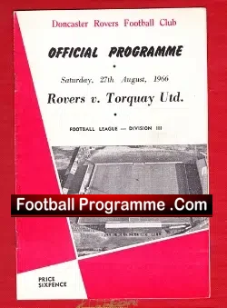 Doncaster Rovers v Torquay United 1966