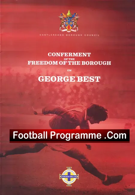 George Best Conferment Freedom Of Castlereagh Borough PLUS