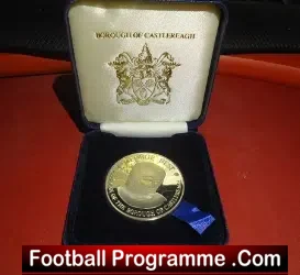 George Best Conferment Freedom Of Castlereagh Borough Gold Medal - football programme