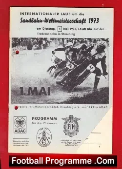 Germany Speedway Programme 1973 – Longtrack Staubing