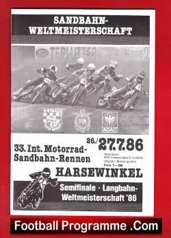 Germany Speedway Programme 1986 – Longtrack