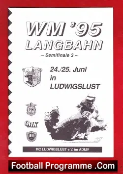 Germany Speedway Programme 1995 – Langbahn Ludwigslust