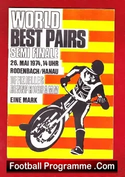 Germany Speedway World Best Pairs Semi Final 1974