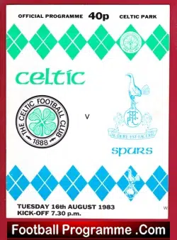 Glasgow Celtic v Tottenham 1983