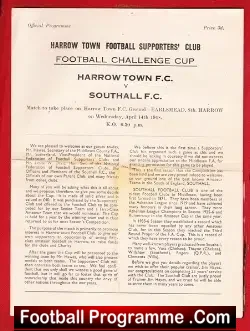 Harrow Town v Southall 1948 – Earlsmead