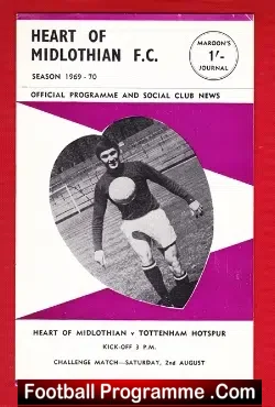 Heart Of Midlothian v Tottenham 1969 – Challenge Match