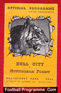 Hull City v Nottingham Forest 1952